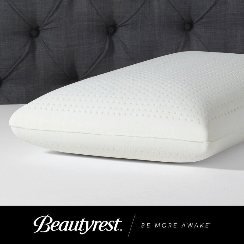 simmons beautyrest authentic talalay latex foam firm support pillow