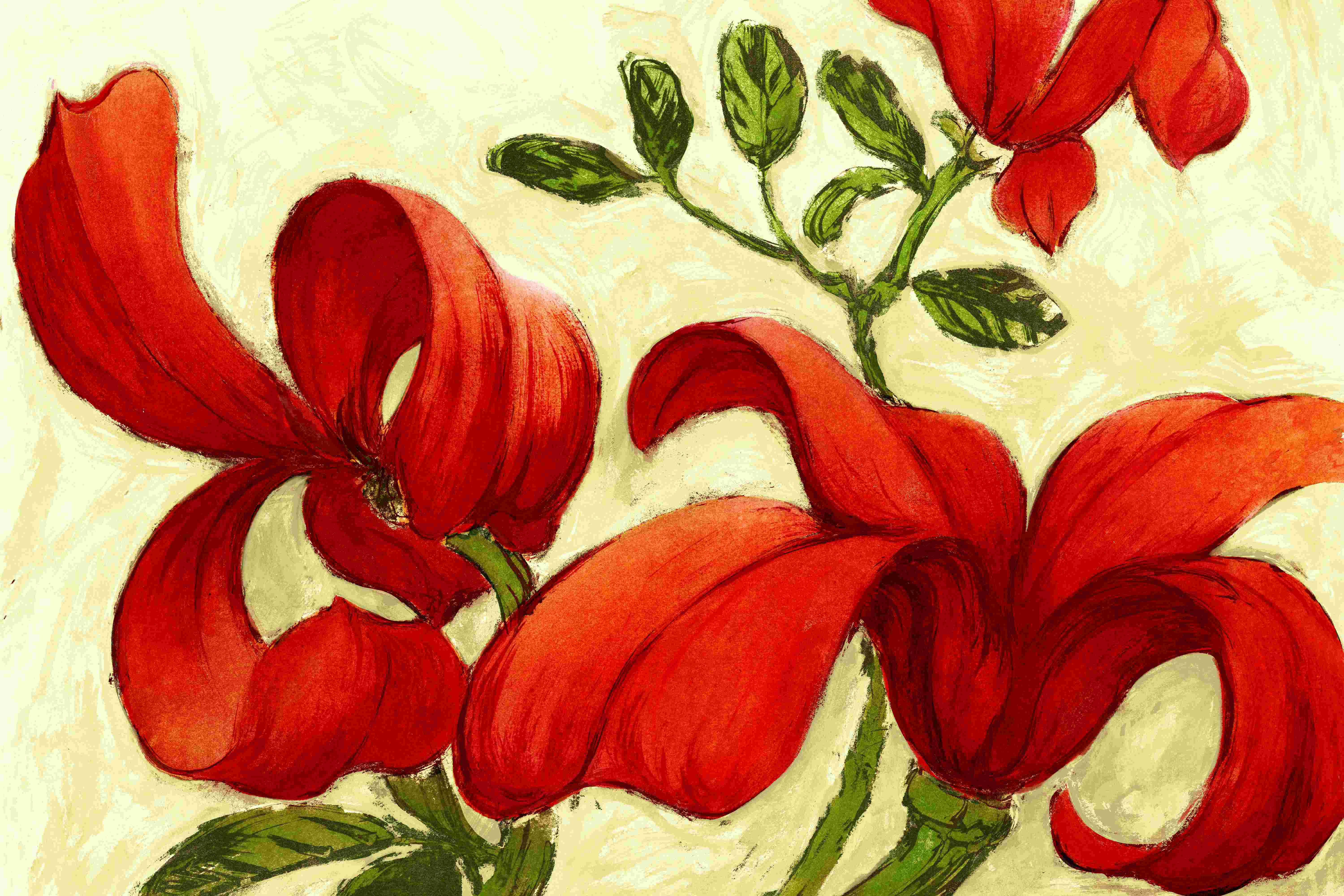 Winston Porter Big Red Wrapped Canvas Painting Wayfair