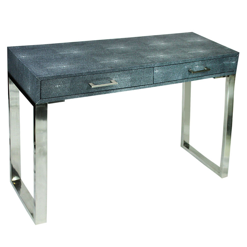 Mercer41 Rectangular Wood And Metal Console Table With 2 ...