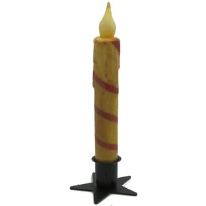 Candy Cane Taper Candle