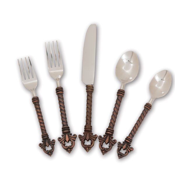 Celebrate the Home Stainless Steel Fork and Spreader 2-Piece Set Fleur De Lis