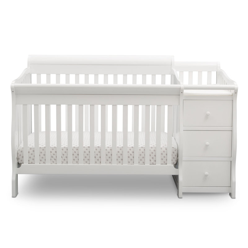 delta children princeton junction convertible crib n changer