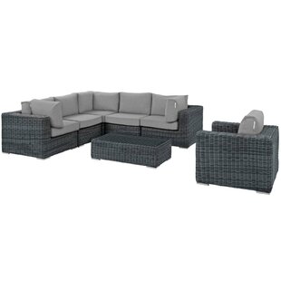 Wicker/Rattan 5 - Person Seating Group with Cushions by Latitude Run®