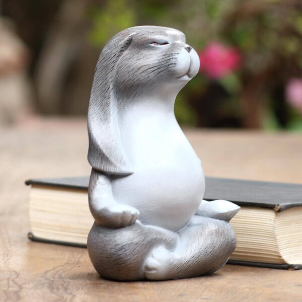 Trinx Arthur Pregnant Yoga and Wood Statuette | Wayfair