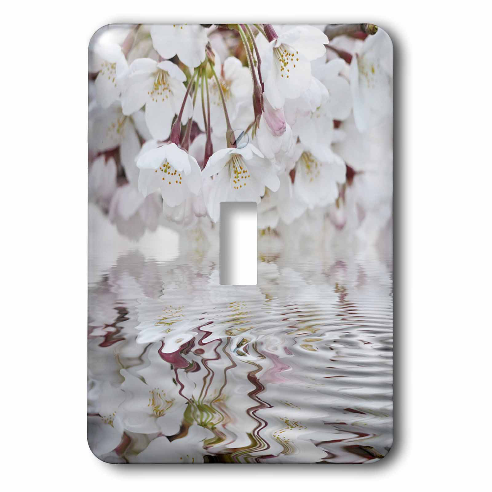 3drose Cherry Blossom And Water 1 Gang Toggle Light Switch Wall Plate Wayfair