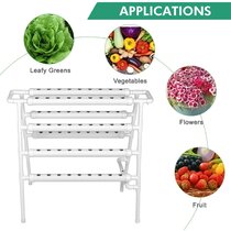 Details about   Hydroponic Grow Kit Plant Growing System 6 Pipes 2 Layers 54 Sites 2.5inch Pipe