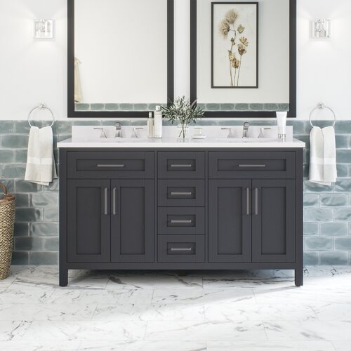 Ove Decors Tahoe 59" Double Bathroom Vanity Set | Wayfair