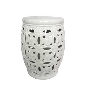 Filmore Ceramic Pierced Garden Stool