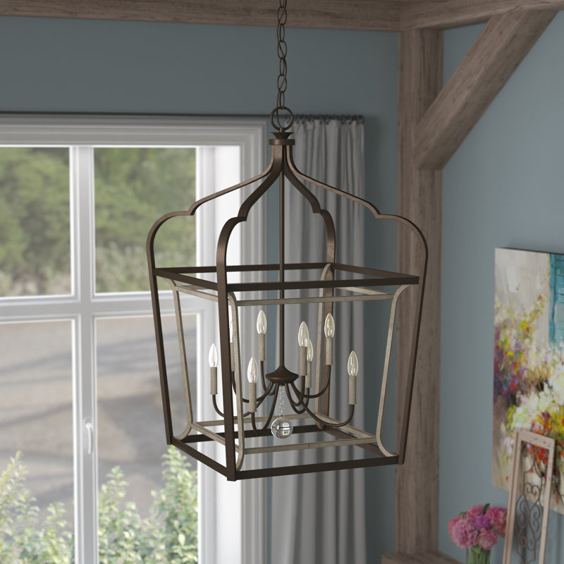 modern farmhouse rectangular chandelier