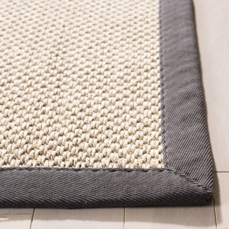 Andover Mills Jeremy Jute Sisal Marble Dark Grey Area Rug Reviews Wayfair