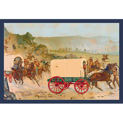 Buyenlarge Mitchell Wagon Train By Gean Smith Graphic Art Wayfair