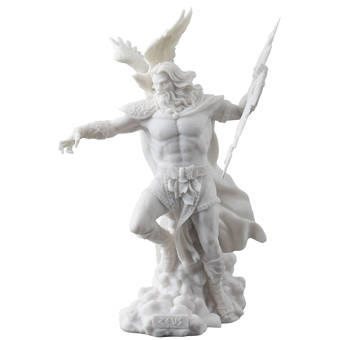 Astoria Grand Rylee Zeus Greek God Holding Thunderbolt With Eagle Figurine Reviews Wayfair