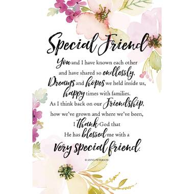 Dexsa Special Friend - Textual Art on Wood | Wayfair