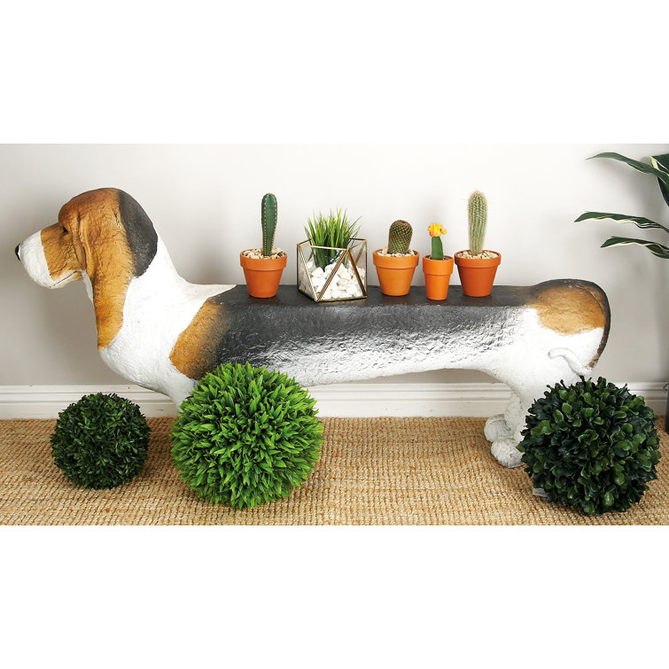 dog garden bench