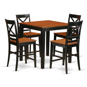 5 Piece Counter Height Pub Table Set by East Wes..