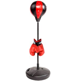 PUNCH BAG BALL BOXING SET AND MITTS GLOVES KIT  FREE STANDING FOR KIDS PLAY GIFT
