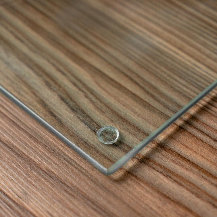 40 x 30cm Harbour Housewares Glass Worktop Saver Chopping Board Clear 