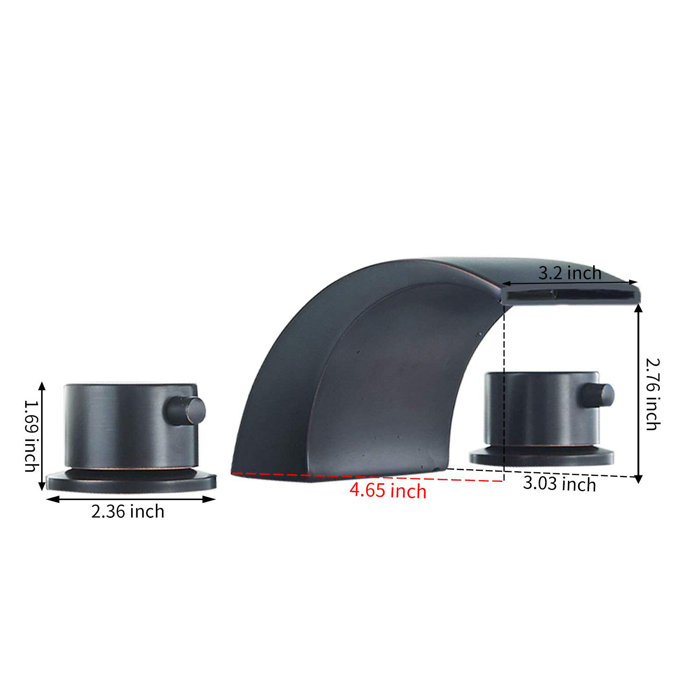 Dfi Led Waterfall Widespread Bathroom Faucet Reviews Wayfair