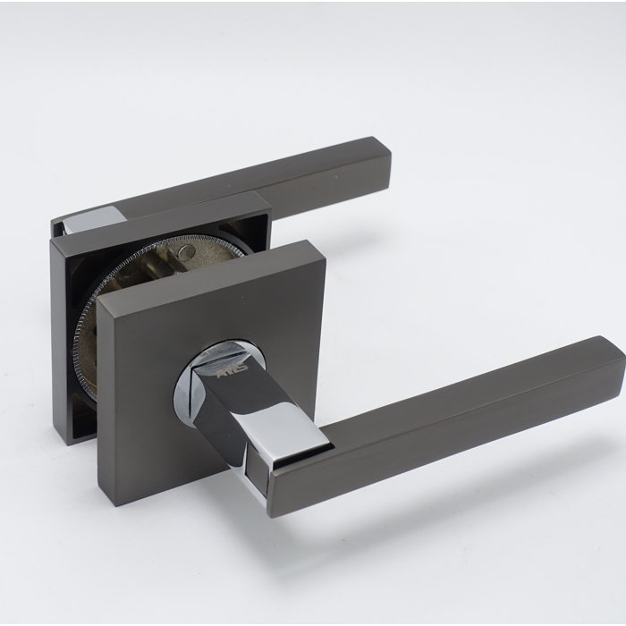 Passage Hallway And Closet Door Lever With Rosette