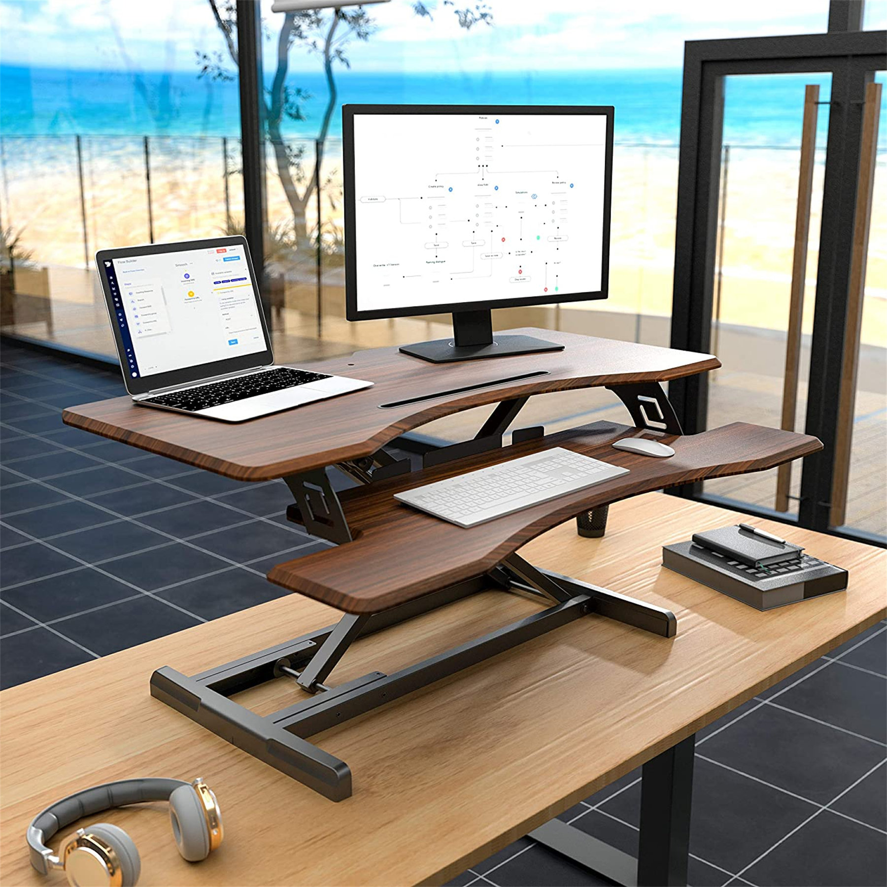 ergonomic adjustable desk