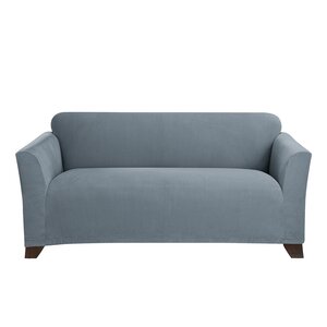 Stretch Morgan Box Cushion Loveseat Slipcover