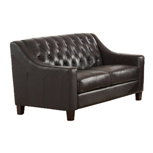 Go to store & view more images Westland and Birch Sutton Top Grain Tufted Leather Loveseat