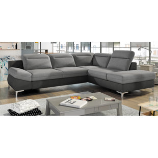 Laura Sleeper Sectional with Ottoman by Orren Ellis