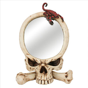 Sting of the Scorpion Skull Wall Mirror