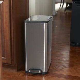 Ultra Slim Kitchen Trash Can Wayfair