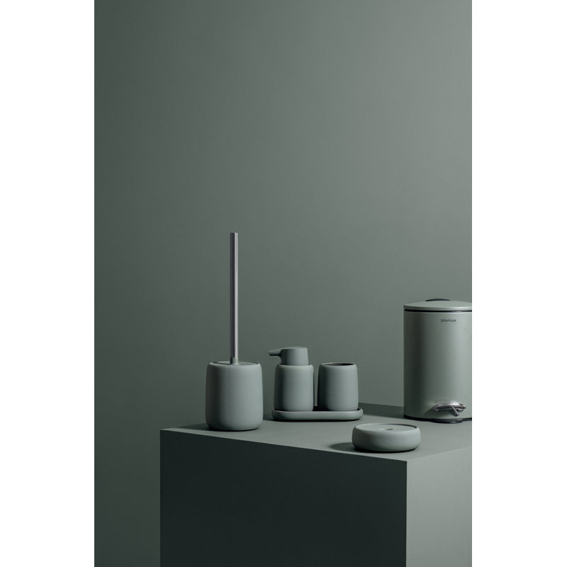 Blomus Sono 15 37 Ceramic Free Standing Toilet Brush And Holder
