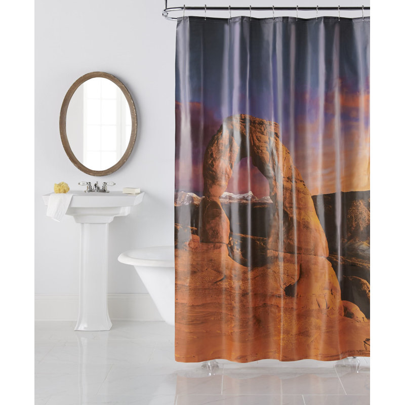 Millwood Pines Barahona Vinyl Single Shower Curtain Hooks Wayfair