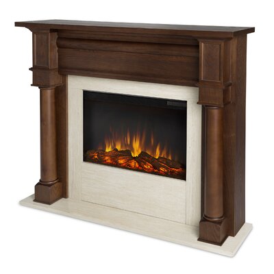 Berkeley Electric Fireplace Real Flame Finish Chestnut Oak