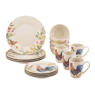 Tuscan Rooster Dinnerware Sets | Wayfair Tuscan Rooster Dinnerware Sets | Wayfair