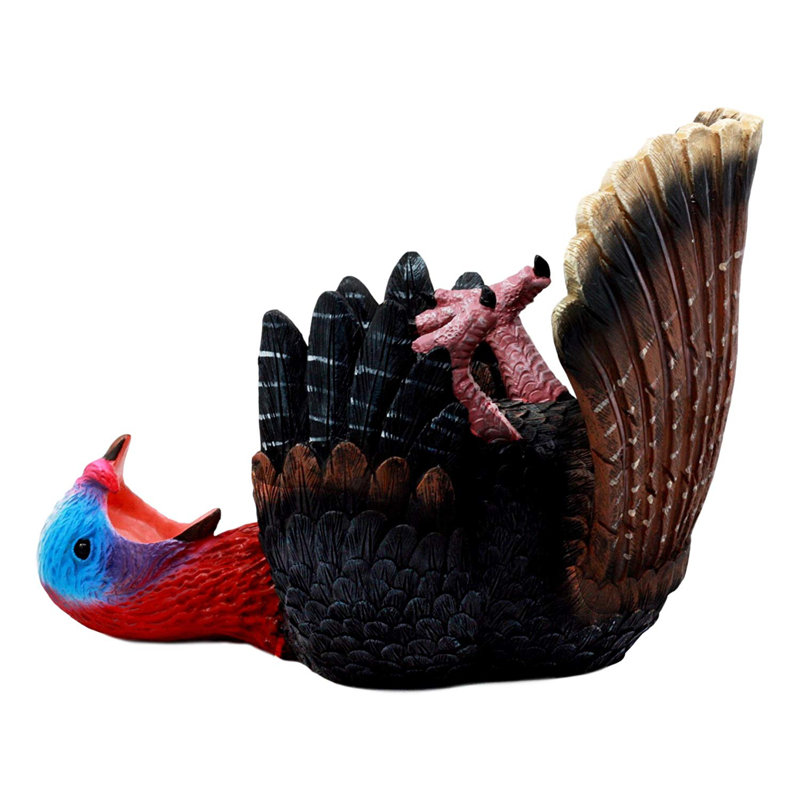 Loon Peak Ellis Festive Gobbler Wild Turkey 1 Bottle Tabletop Wine Bottle Rack Wayfair