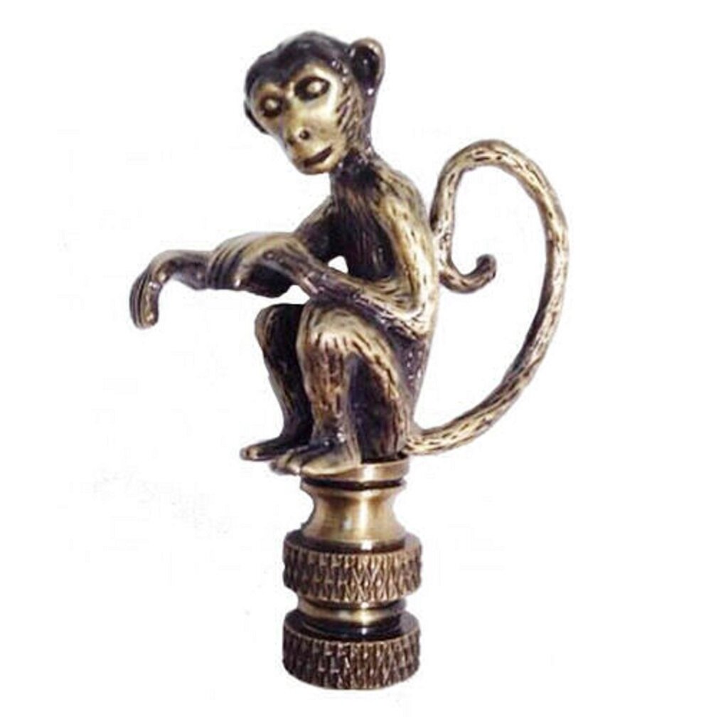 monkey lamp finial