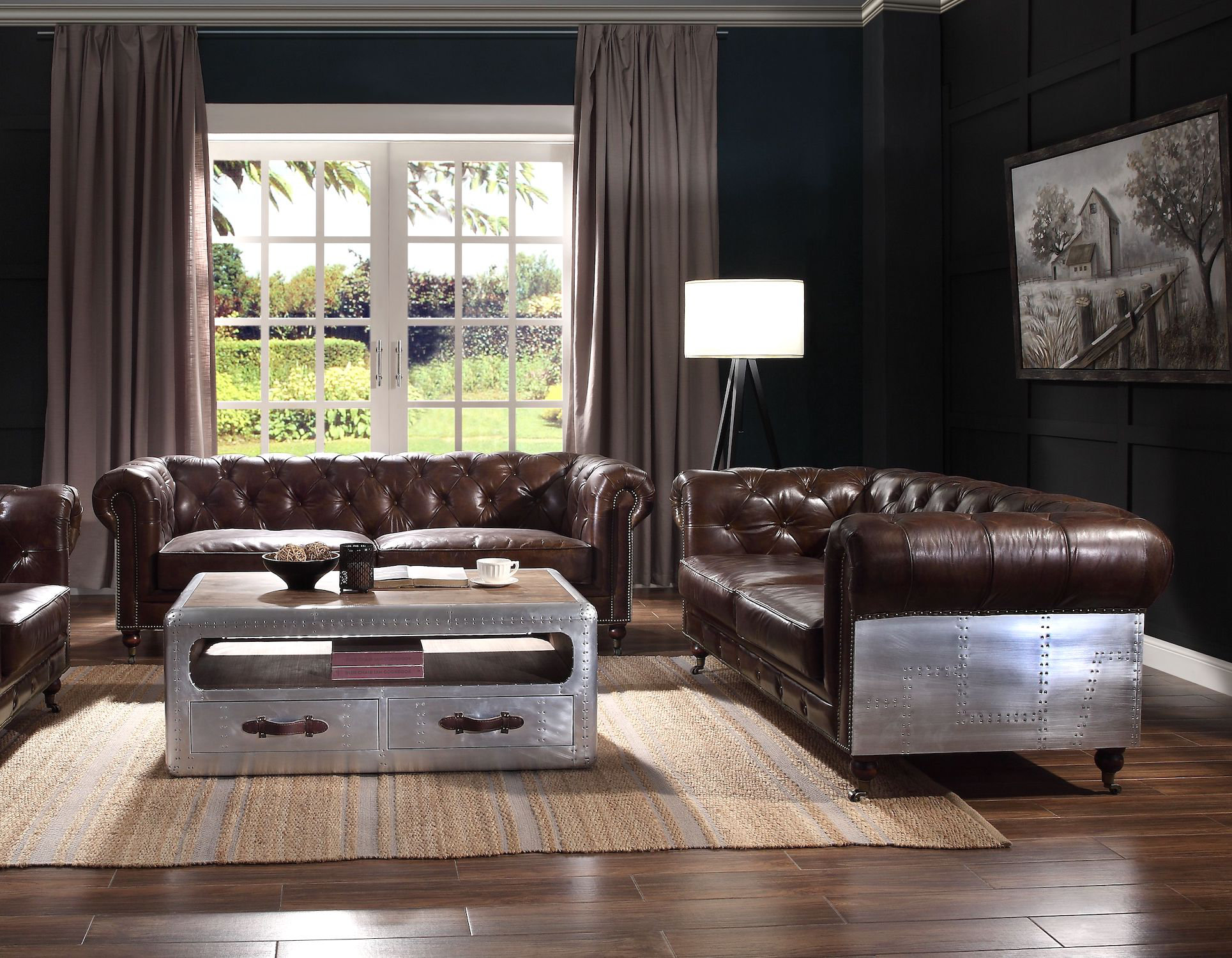 Infini Furnishings 2 Piece Leather Match Living Room Set Wayfair