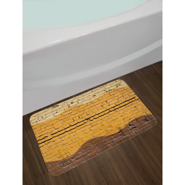 East Urban Home Ambesonne Tan And Brown Bath Mat By Urban