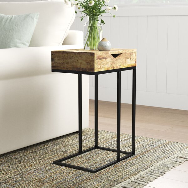Needham 24.5'' Tall C Table End Table with Storage