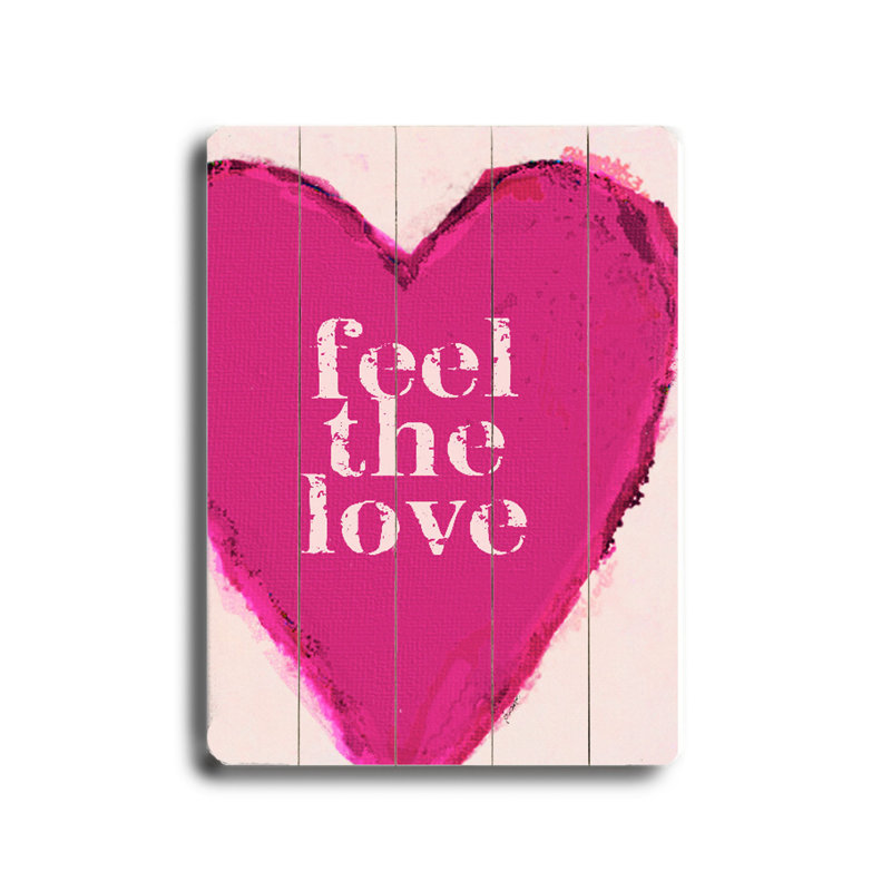 Feel the Love by Lisa Weedn Graphic Art Plaque