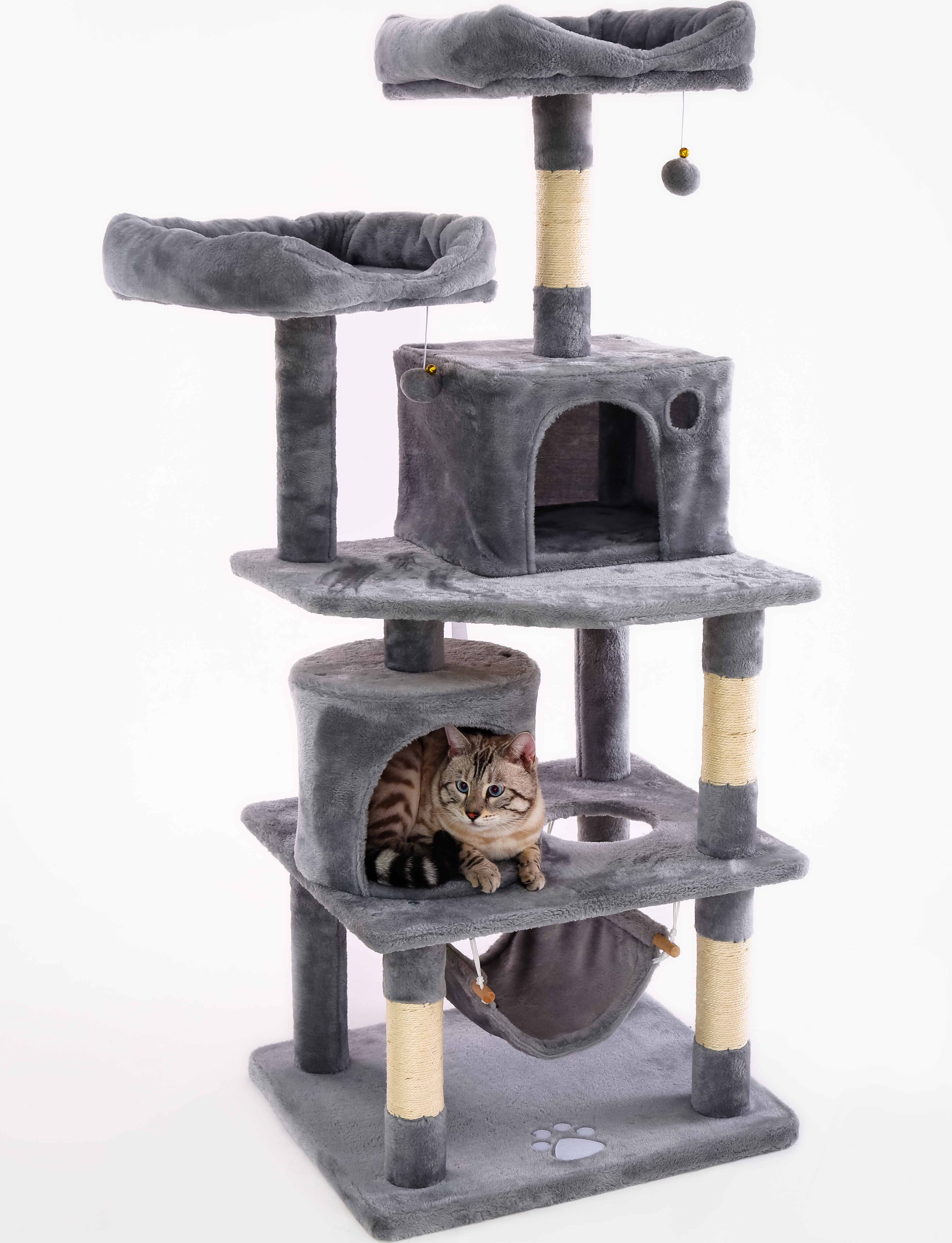 Tucker Murphy Pet 57 08 Inches Multi Level Cat Tree For Large Cat Wayfair