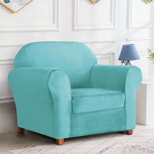 velvet armchair slipcover