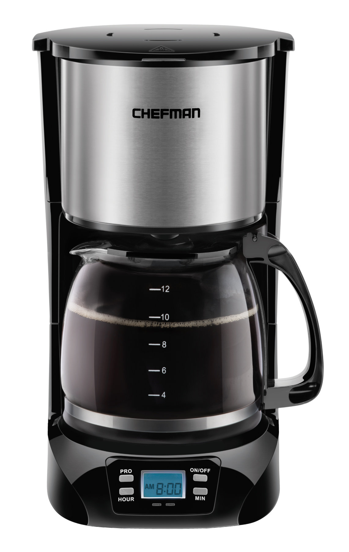 Chefman 12 Cup Round Stainless Steel 