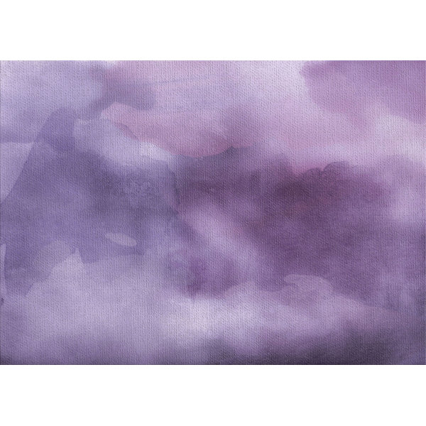 East Urban Home Watercolors Purple Area Rug Wayfair