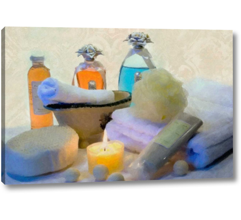 Winston Porter Bath Accessories Ii Graphic Art Print On Wrapped