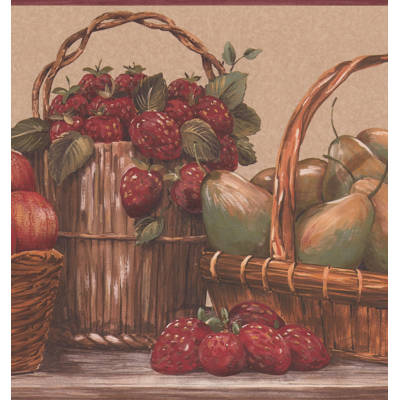 Fleur De Lis Living Exmore Bird Fruit Basket Country 15 L X 9 W