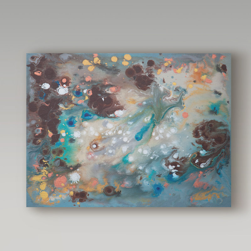 Trademark Art Abstract Universe Acrylic Painting Print On