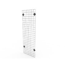 Double Wire-Grid Panel 24 x 84 Inches in White Case of 4 