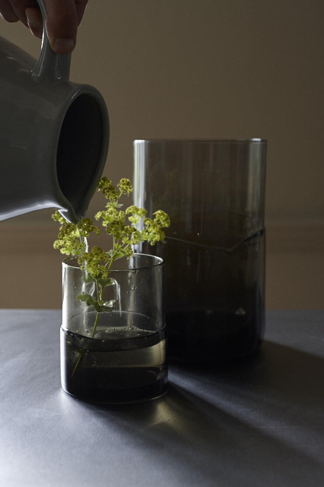 longwood large glass table vase