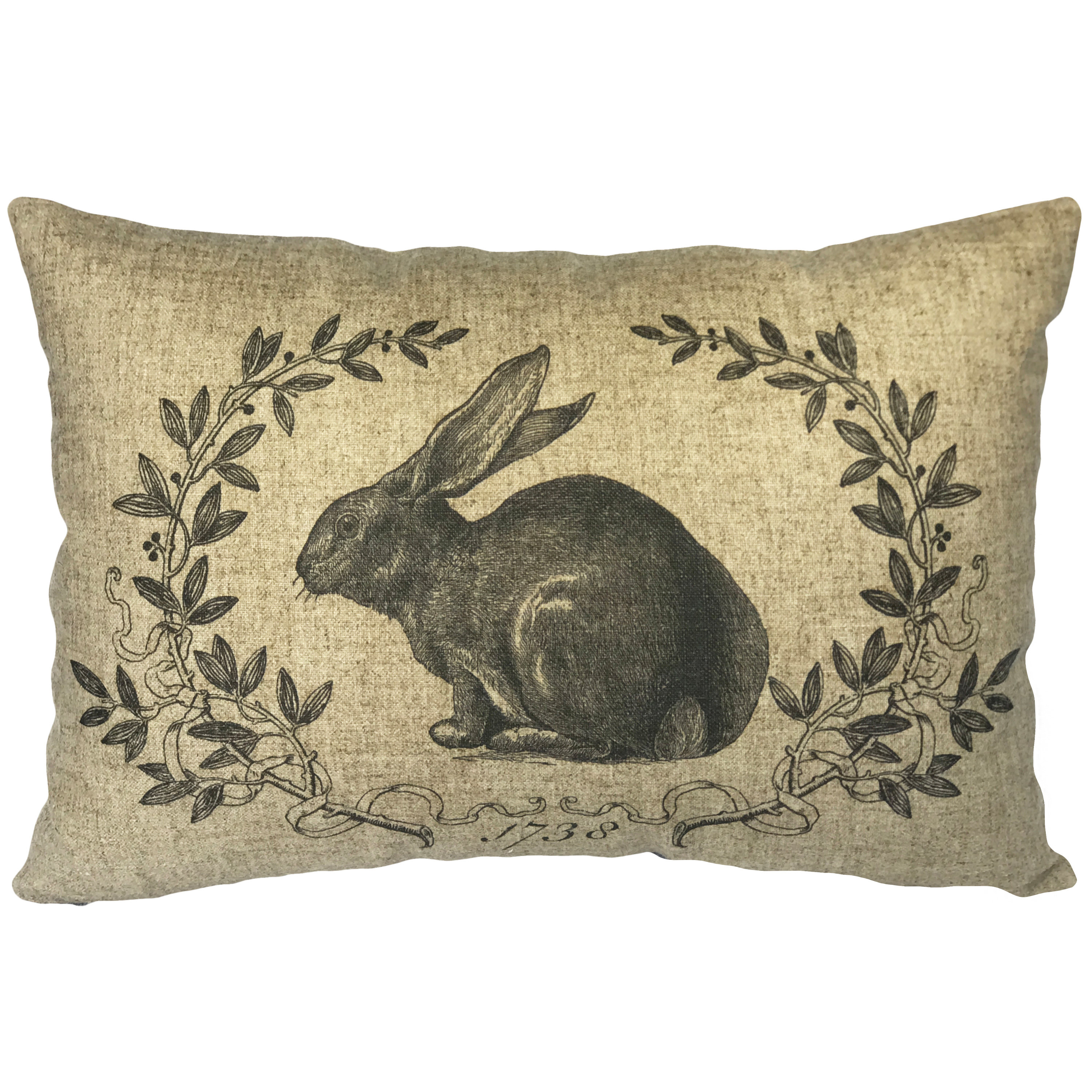 August Grove Campuzano French Rabbit Linen Lumbar Pillow Reviews