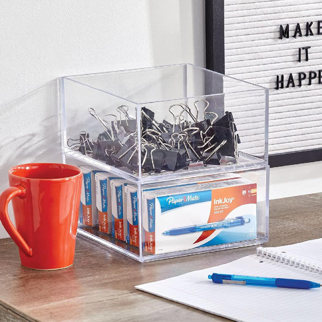 Inbox Zero Hildo Plastic Stackable Desk Organizer Wayfair